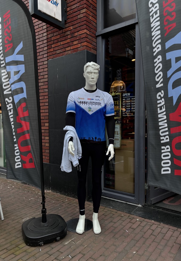 Wintervariant evenshirt witonderschirt